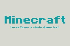 Minecraft font