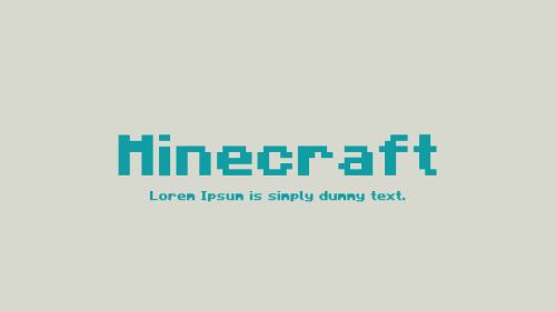 Minecraft font