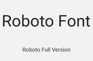 roboto font