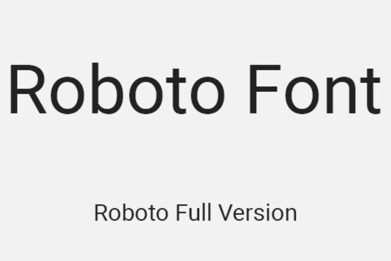 roboto font