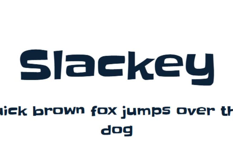 slackey font