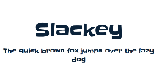 slackey font