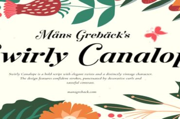 Swirly Canalope font