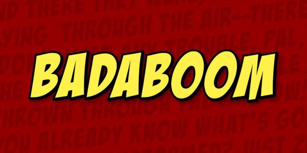 Badaboom font