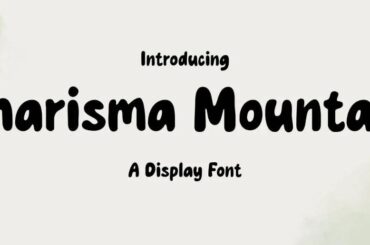 Charisma Mountain Font