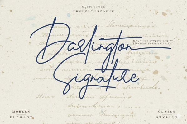 Darlington Signature Font