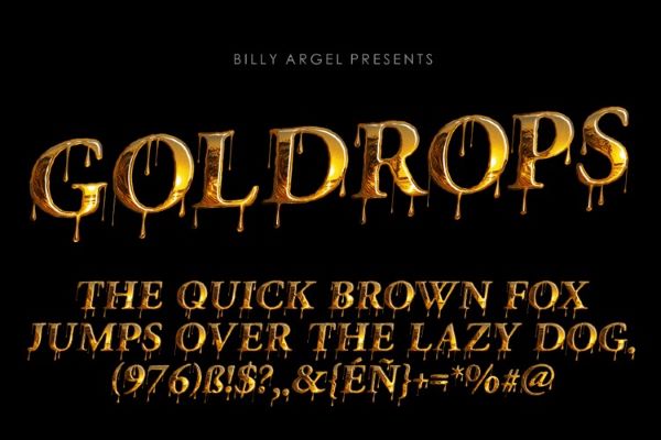 Goldrops Font