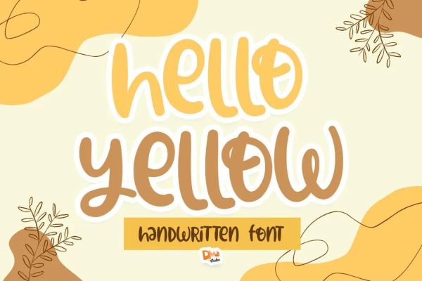 Hello Yellow font