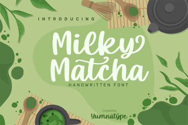 Milky Matcha font