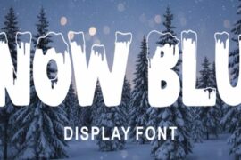 Snow Blue Font