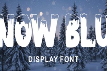 Snow Blue Font