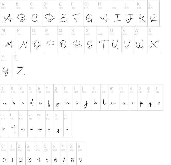 autography font