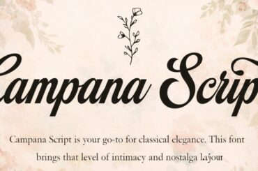 Campana Script Font