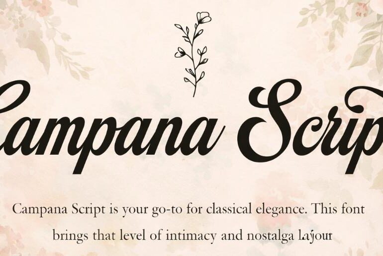 Campana Script Font