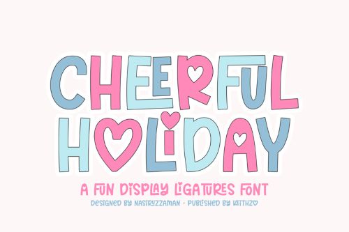 Cheerful Holiday Font