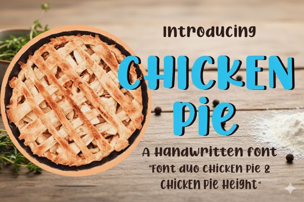 chicken pie font