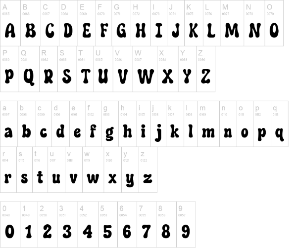 Chocolate and Vanilla font