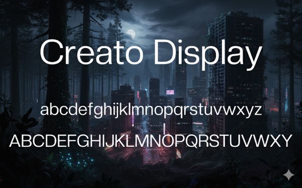Creato Display font