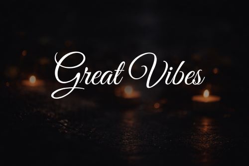 Great Vibes Font