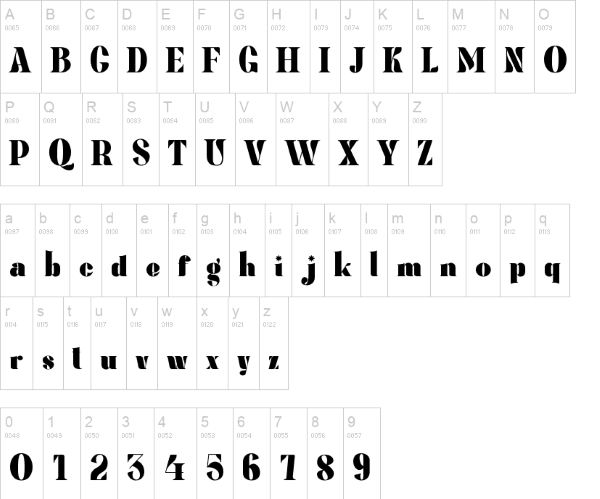 Megina font