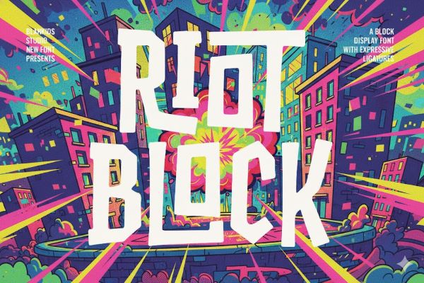 riot block font