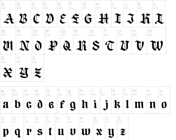 Zaken Manus font