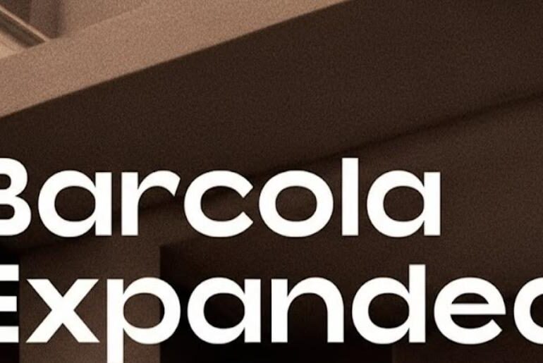 Barcola Expanded Font