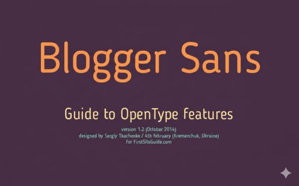 Blogger Sans Font
