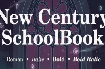 Century Schoolbook Font