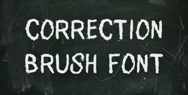 Correction Brush Font