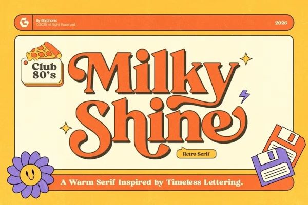GC Milky Shine Font