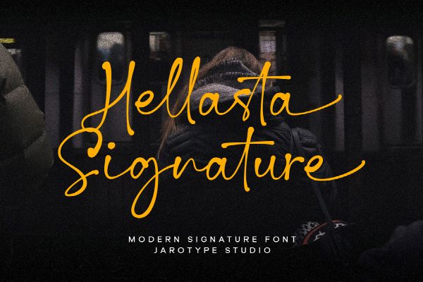 Hellasta Signature Font
