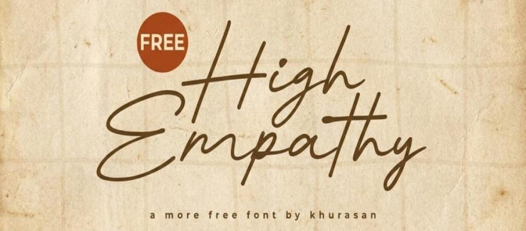 High Empathy Font FREE Download