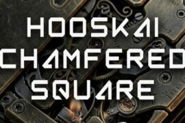 Hooskai Chamfered Square Font