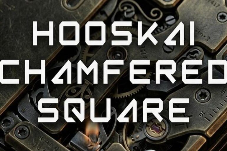 Hooskai Chamfered Square Font