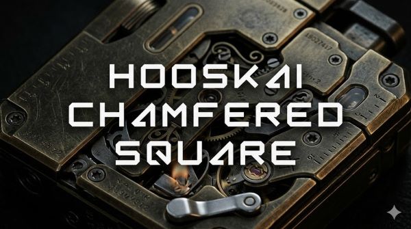 Hooskai Chamfered Square Font
