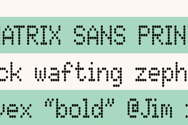 Matrix Sans Font