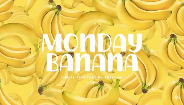Monday Banana Font