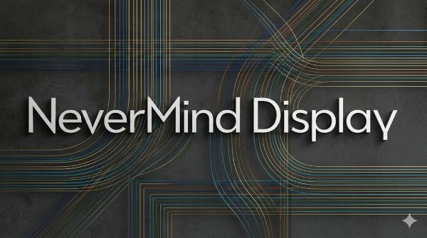 Nevermind Display Font