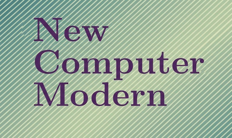New Computer Modern Font