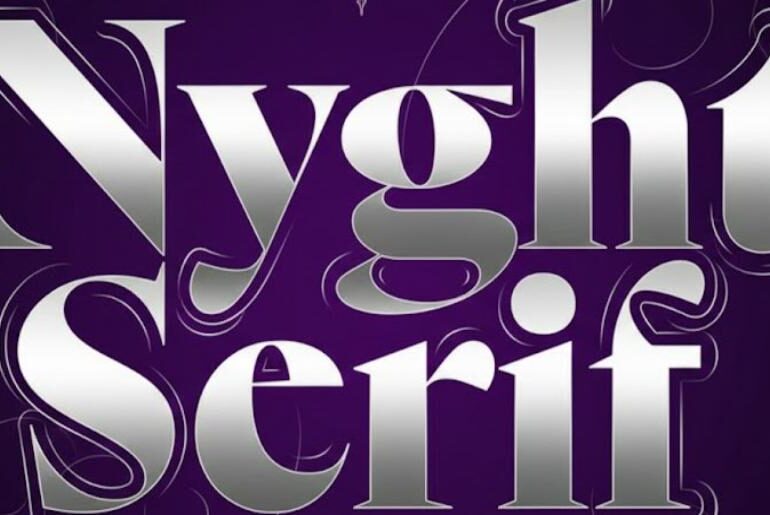 Nyght Serif Font