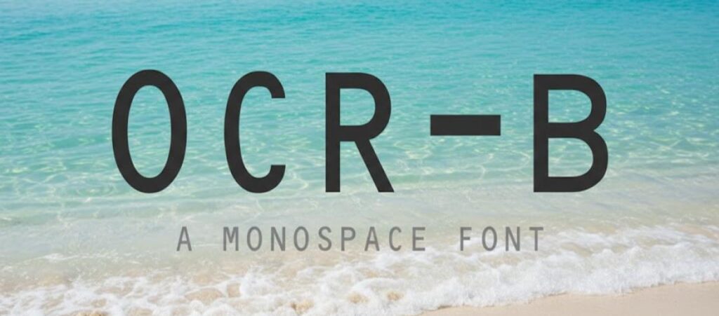 OCR-B Font FREE Download