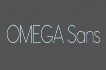 Omega Sans font