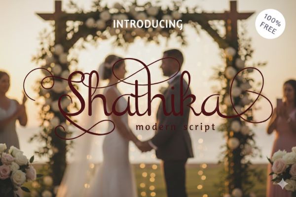 Shathika Script Font