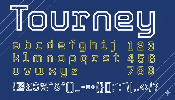Tourney Typeface Font