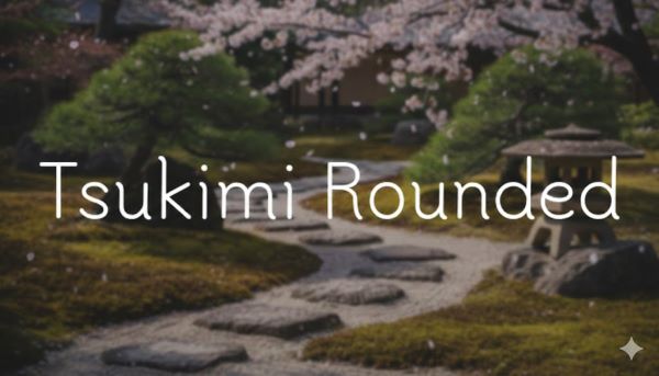 Tsukimi Rounded Typeface