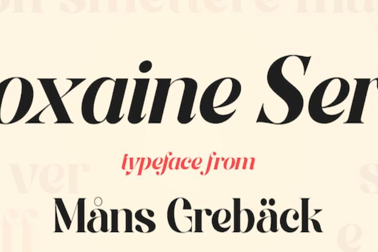 Roxaine Serif Font