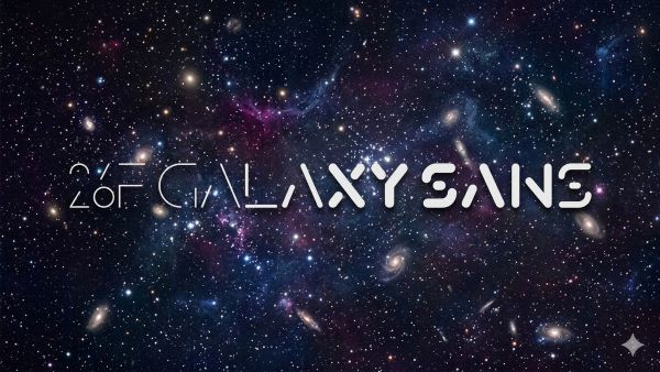 26F Galaxy Sans Typeface Font