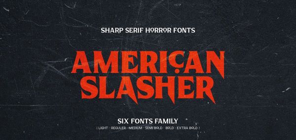 American Slasher Font