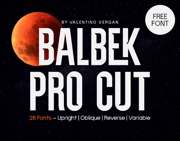 Balbek Pro Cut Font